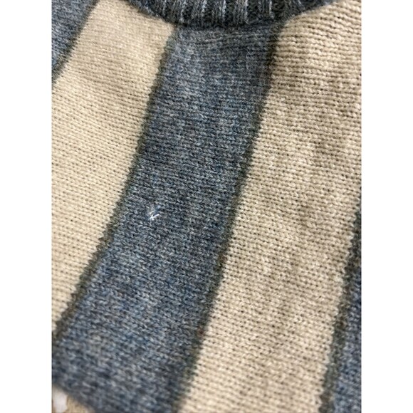 Vtg Glenhusky Of Scotland Mens Pure Wool Shetland Sweater XL Suede Patches - Picture 8 of 11